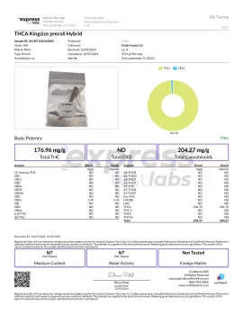 1.5mg THCA king size pre roll - Hybrid
