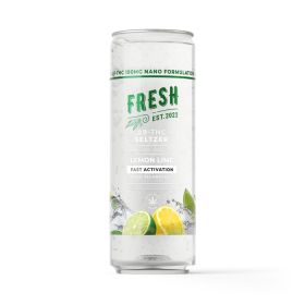 100mg Lemon Lime THC Seltzer - D9 Nano - Fresh