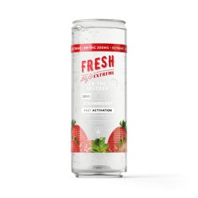 200mg Strawberry THC Seltzer - D9 Nano - Fresh