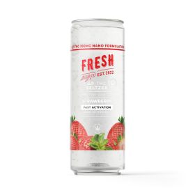 100mg Strawberry THC Seltzer - D9 Nano - Fresh