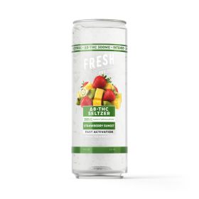 300mg Strawberry Sunset THC Seltzer - D8 Nano - Fresh