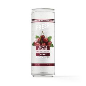 300mg Cherry THC Seltzer - D8 Nano - Fresh