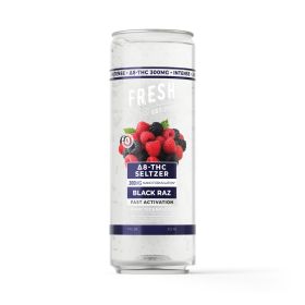300mg Black Raz THC Seltzer - D8 Nano - Fresh
