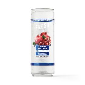 300mg Blueberry & Pomegranate THC Seltzer - D8 Nano - Fresh