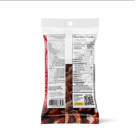 25mg Cinnamon Glazed Roasted Peanuts - D8, THCP - Thumbnail 3