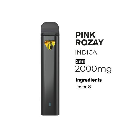 2000mg Delta 8 Vape Pen - Pink Rozay - Indica - 2ml - Thumbnail 4