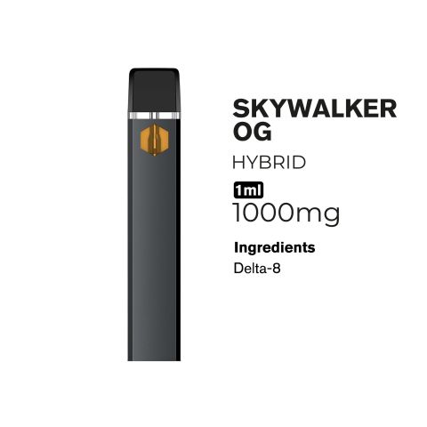 1000mg Delta 8 Vape Pen - Skywalker OG - Hybrid - 1ml - Thumbnail 4