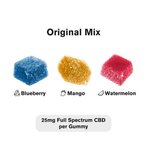 25mg Full Spectrum CBD Gummies - Original Mix - Thumbnail 4