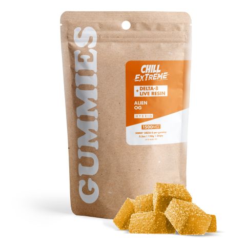 50mg Delta 8 + Live Resin Gummies - Alien OG - Hybrid - Thumbnail 2
