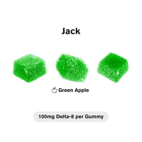 100mg Delta 8 + Live Resin Gummies - Jack Herer - Sativa - Thumbnail 4