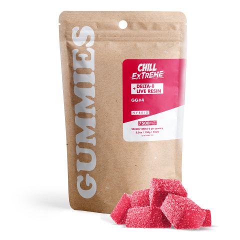250mg D8 + Live Resin Gummies - GG4 - Hybrid - Thumbnail 2