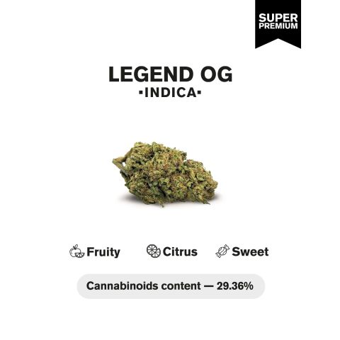 Legend OG Flower - THCA - Indica - Thumbnail 4