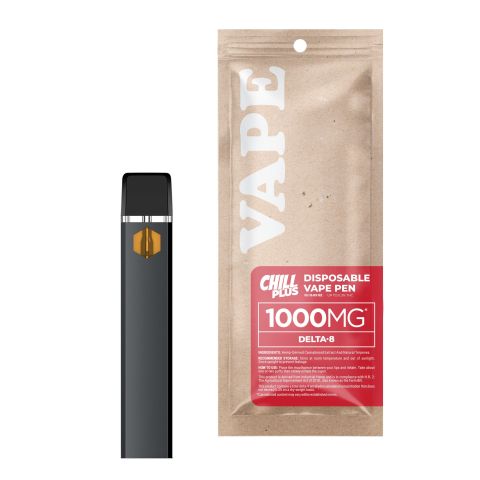 1000mg Delta 8 Vape Pen - Strawberry Cough - Sativa - 1ml - Thumbnail 2