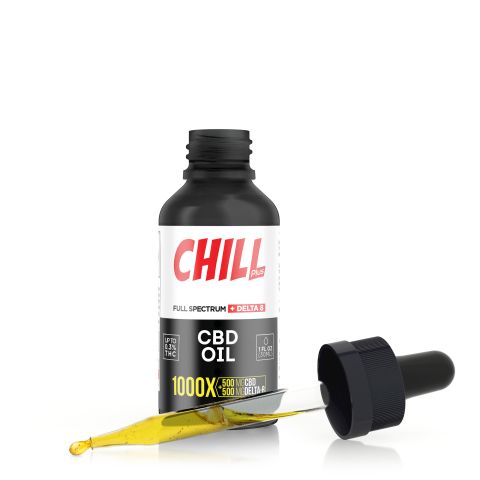 1,000mg D8 & Full Spectrum CBD Oil - Thumbnail 1