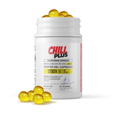 20mg D8 & CBD Isolate Capsules - 60ct - Chill Plus - Thumbnail 2