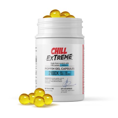 35mg D8 & CBD Isolate Capsules - 60ct - Chill Extreme - Thumbnail 2