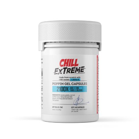 35mg D8 & CBD Isolate Capsules - 60ct - Chill Extreme - Thumbnail 3