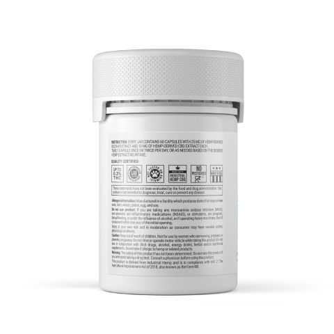 35mg D8 & CBD Isolate Capsules - 60ct - Chill Extreme - Thumbnail 8