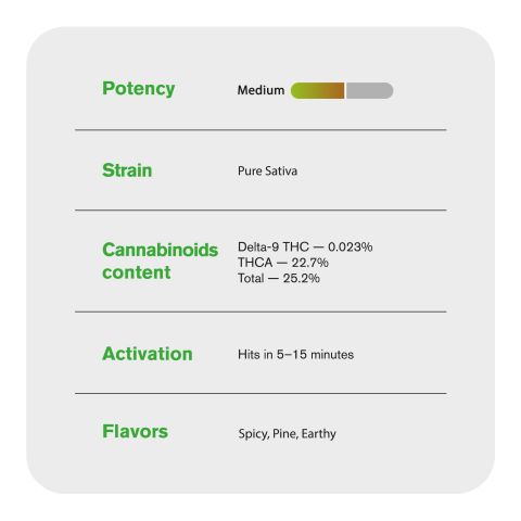Durban Poison Flower - THCA - Sativa - Thumbnail 6