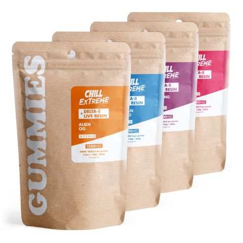 Delta 8 + Live Resin Gummies Hybrid Bundle - Chill Extreme - Thumbnail 1