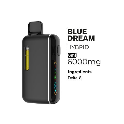 6000mg D8 Vape Pen - Blue Dream - Hybrid - 6ml - Thumbnail 4