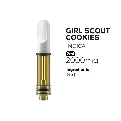 2000mg D8 Vape Cart - Girl Scout Cookies - Indica - 2ml - Thumbnail 4