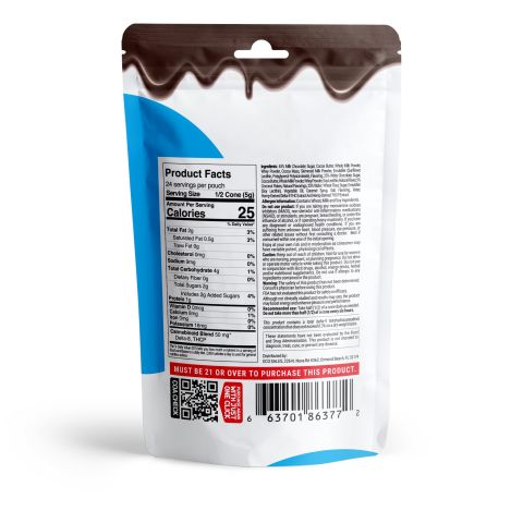 100mg Coconut Flakes + Milk Chocolate Waffle Cones - D8 & THCP - Thumbnail 8