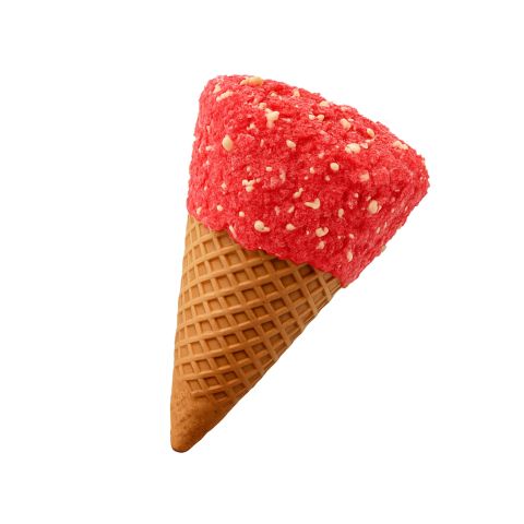 100mg D8, THCP Waffle Cones - Strawberry + White Chocolate - Thumbnail 1