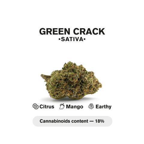 1.5g Green Crack King Size Pre-Roll - Sativa - THCA - 5 Joints - Thumbnail 5