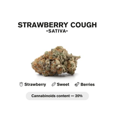 1.5g Strawberry Cough King Size Pre-Roll - Sativa - THCA - 1 Joint - Thumbnail 5