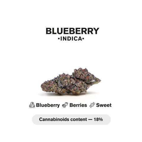 1.5g Blueberry King Size Pre-Roll - Indica - THCA - 1 Joint - Thumbnail 5