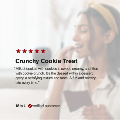 600mg Milk Chocolate & Cookies Bar - Delta 8 - Thumbnail 6