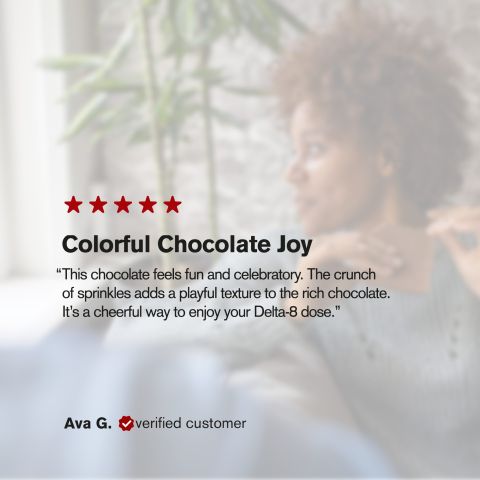 600mg Milk Chocolate & Sprinkles Bar - Delta 8 - Thumbnail 6