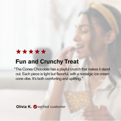 600mg Milk Chocolate & Wafer Cone Bar - Delta 8 - Thumbnail 6