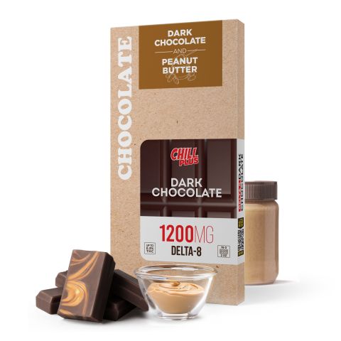 1,200mg Dark Chocolate & Peanut Butter Bar - Delta 8 - Thumbnail 2
