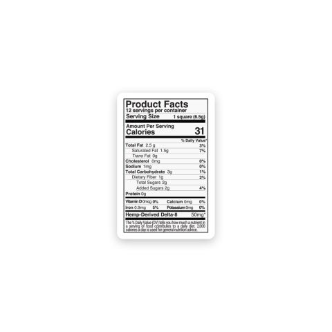 600mg White Chocolate & Caramel Bar - Delta 8 - Thumbnail 8