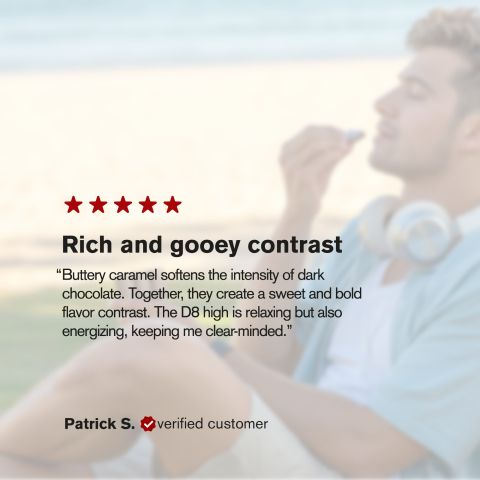 1,200mg Dark Chocolate & Caramel Bar - Delta 8 - Thumbnail 6