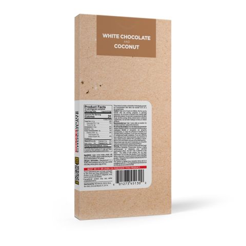 1,200mg White Chocolate & Coconut Flakes Bar - Delta 8 - Thumbnail 7