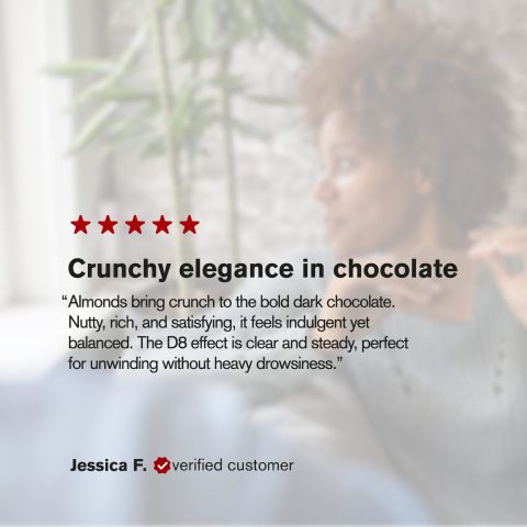 1,200mg Dark Chocolate & Almond Bar - Delta 8 - Thumbnail 6