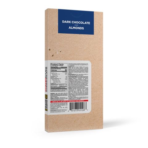 1,200mg Dark Chocolate & Almond Bar - Delta 8 - Thumbnail 7