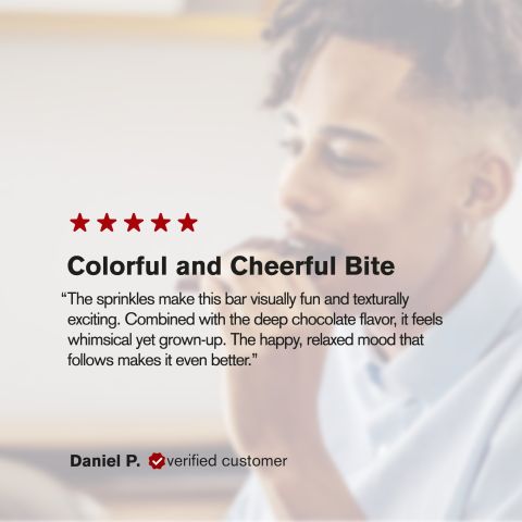 600mg Dark Chocolate & Sprinkles Bar - Delta 8 - Thumbnail 6