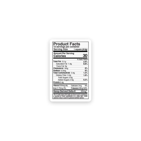 600mg Dark Chocolate & Sprinkles Bar - Delta 8 - Thumbnail 8