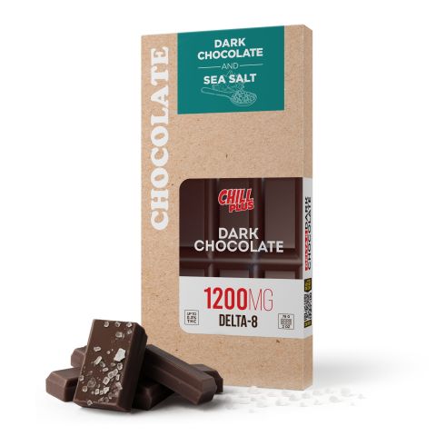 1,200mg Dark Chocolate & Sea Salt Bar - Delta 8 - Thumbnail 2