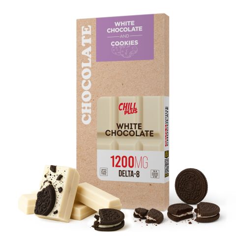 1,200mg White Chocolate & Cookies Bar - Delta 8 - Thumbnail 2