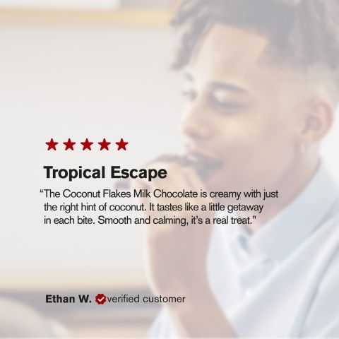 600mg Milk Chocolate & Coconut Flakes Bar - Delta 8 - Thumbnail 6