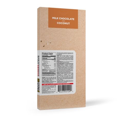 1,200mg Milk Chocolate & Coconut Flakes Bar - Delta 8 - Thumbnail 7