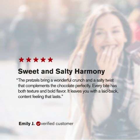 600mg Dark Chocolate & Pretzels Bar - Delta 8 - Thumbnail 6