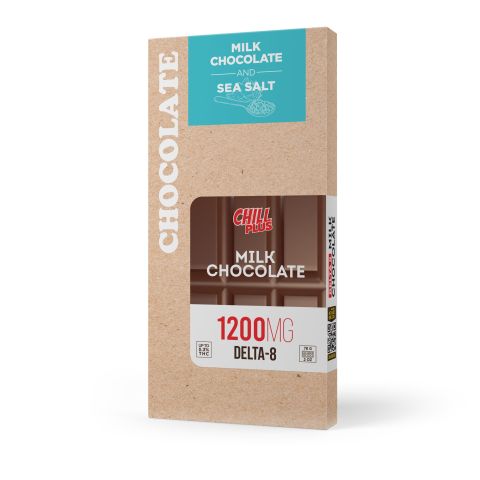 1,200mg Milk Chocolate & Sea Salt Bar - Delta 8 - Thumbnail 3