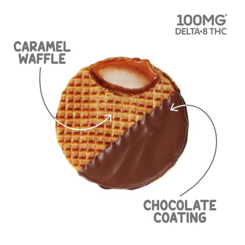 100mg - Delta 8 - Caramel Almond Waffle - Thumbnail 4