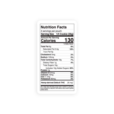 100mg Delta 8 - Double Chocolate Caramel Cookie - Thumbnail 9